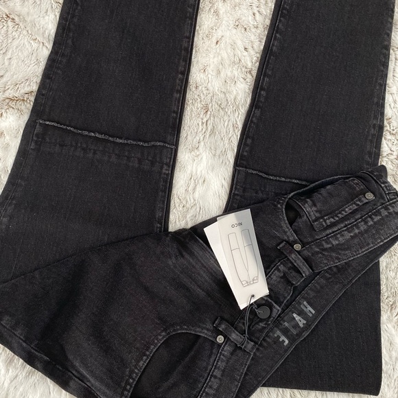 Women Straight Leg Boyfriend Jeans | High Rise Dark Wash Straight Leg Jeans NWT - Picture 11 of 13